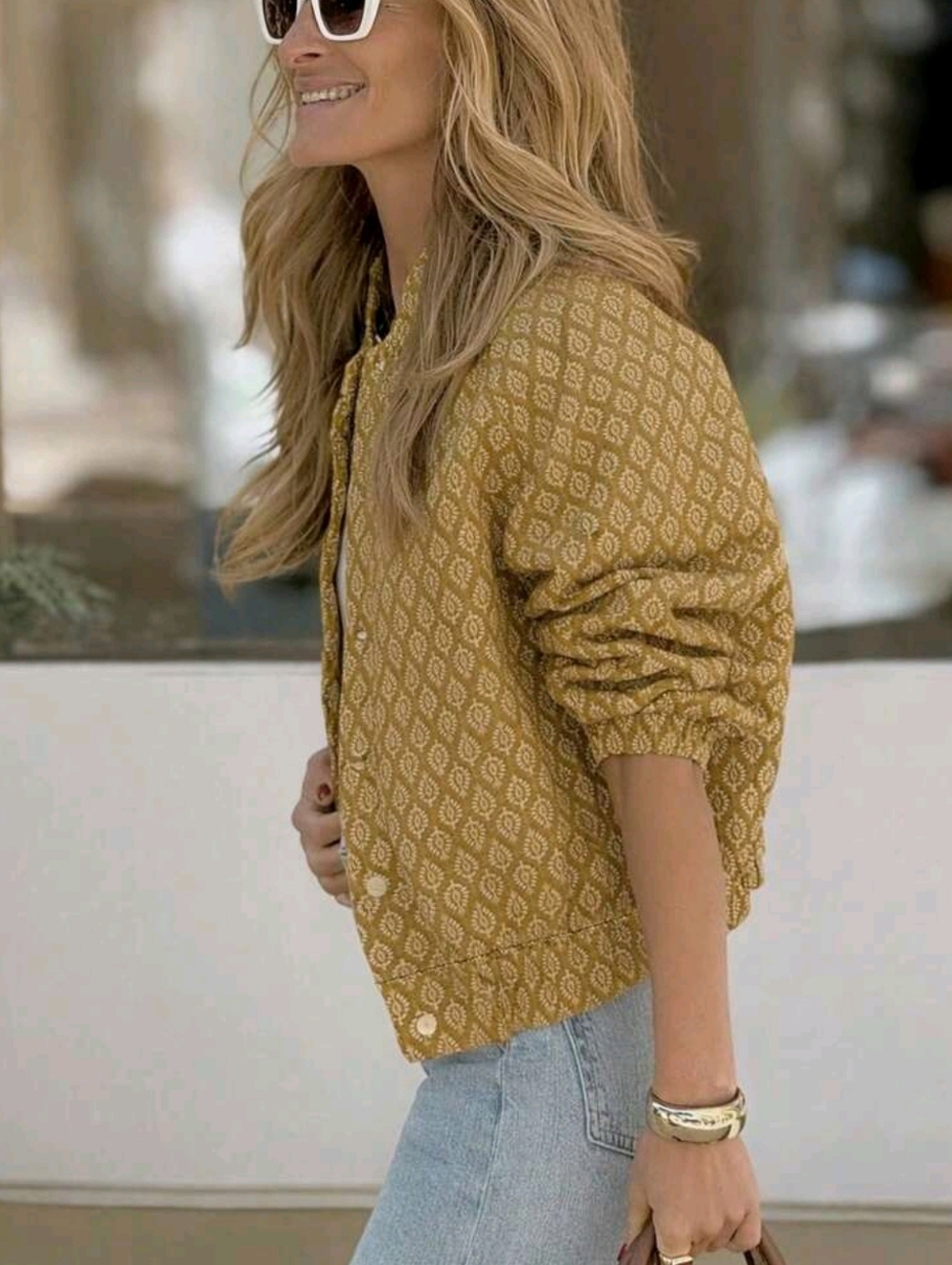 Women's Autumn/Winter Printed Layered Lightweight Jacket, Fashionable & Elegant, - Picture 2 of 3